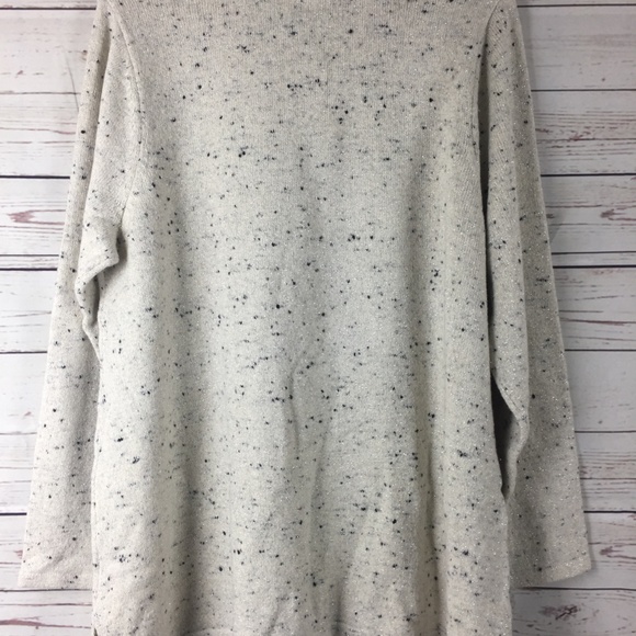 Charter Club Metallic Sweater Tun Wheat Lurex - Picture 4 of 6